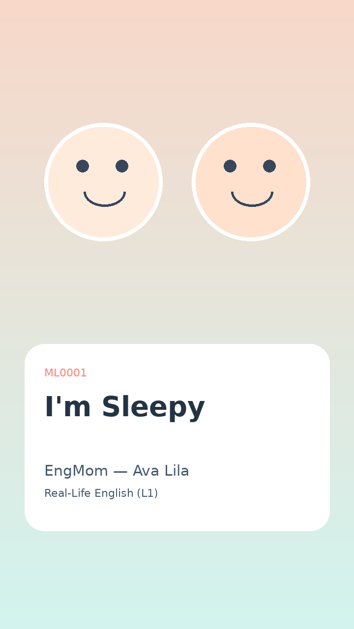 ML0001 I'm Sleepy thumbnail